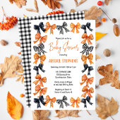 ハロウィーンコケットブラック | オレンジボウズ赤ちゃんシャワー 招待状