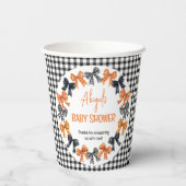 ハロウィーンコケットブラック | オレンジボウズ赤ちゃんシャワー 紙コップ (裏面)