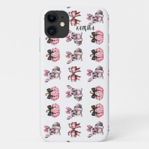 ハロウィーンコケットブルドッグボウカボチャiphone 11 iPhone 11 ケース
