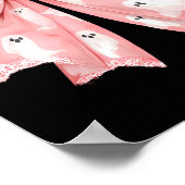 ハロウィーンコケット幽霊ボウガーリーカワイソフトガール ポスター (角)