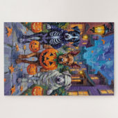 ハロウィーンコスチュームでのケインコルソのトリックまたは治療 ジグソーパズル (横)