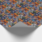 ハロウィーンコスチュームでのケインコルソのトリックまたは治療 ラッピングペーパー (角)