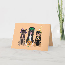 ハロウィーンコスチュームで犬に感謝 サンキューカード