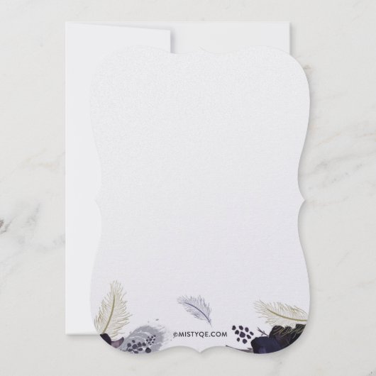 ハロウィーンコスチュームとカクテルマスカレードバッシュ 招待状 (裏面)