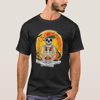 ハロウィーンコスチュームスケルトンゲーマービデオゲーム Tシャツ