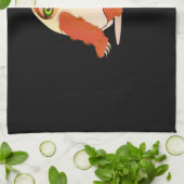 ハロウィーンコスチュームスロスオーバーサイズTシャツ キッチンタオル (折り畳み)