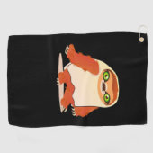 ハロウィーンコスチュームスロスオーバーサイズTシャツ ゴルフタオル (横)