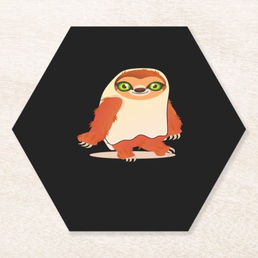 ハロウィーンコスチュームスロスオーバーサイズTシャツ ペーパーコースター (正面)