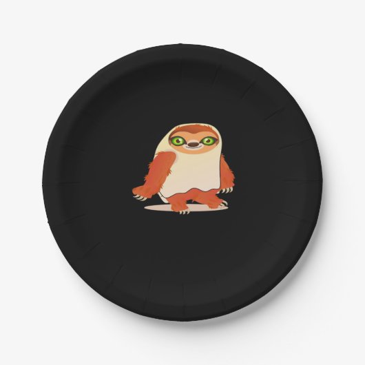 ハロウィーンコスチュームスロスオーバーサイズTシャツ ペーパープレート (正面)