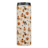 ハロウィーンコスチュームパターンのダックスフント タンブラー (裏面)