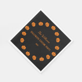 ハロウィーンコスチュームパーティーオレンジカボチャ紙 スタンダードランチョンナプキン (角)