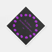 ハロウィーンコスチュームパーティーパープルカボチャ紙 スタンダードランチョンナプキン (角)