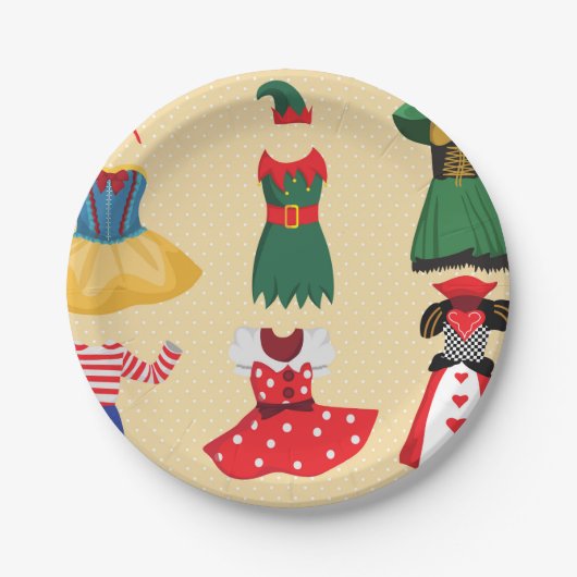 ハロウィーンコスチューム紙プレート ペーパープレート (正面)