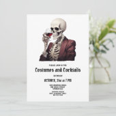 ハロウィーンコスチューム&カクテルパーティの招待状 シーズンカード (スタンド正面)