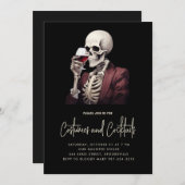 ハロウィーンコスチューム&カクテルパーティの招待状 シーズンカード (正面/裏面)