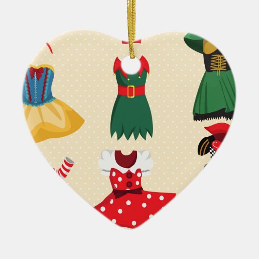 ハロウィーンコスチューム セラミックオーナメント (正面)