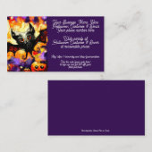 ハロウィーンコスチューム&デコールこうもりショップ販売Etsy 名刺 (正面/裏面)