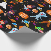 ハロウィーンコスチューム パーソナライズされた ラッピングペーパー (角)