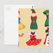 ハロウィーンコスチューム ポストカード (正面/裏面)