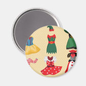 ハロウィーンコスチューム マグネット (正面/裏面)