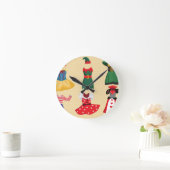 ハロウィーンコスチューム ラウンド壁時計 (ホーム)