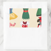 ハロウィーンコスチューム 長方形シール (バッグ)