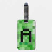 ハロウィーンコスプレイニシャルレターA RPGゲーマーピクセル ラゲッジタグ (裏面縦)