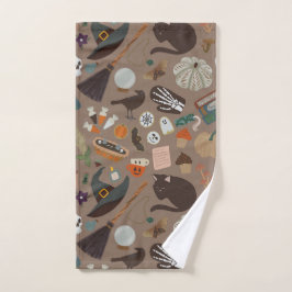 ハロウィーンコテージコア ハンドタオル