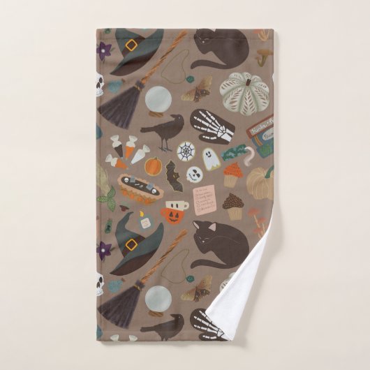 ハロウィーンコテージコア ハンドタオル (ハンドタオル)