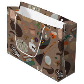 ハロウィーンコテージコア ラージペーパーバッグ (正面アングル)