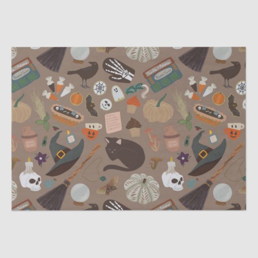 ハロウィーンコテージコア 薄葉紙 (正面)