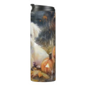 ハロウィーンコトンデトゥルイヤーとカボチャ怖い タンブラー (回転右)