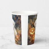 ハロウィーンコトンデトゥルイヤーとカボチャ怖い 紙コップ (右)