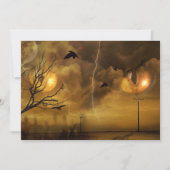 ハロウィーンコラーキャットアイズパーティの招待状 招待状 (正面)