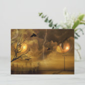 ハロウィーンコラーキャットアイズパーティの招待状 招待状 (スタンド正面)