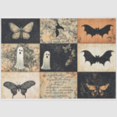 ハロウィーンコラージュ幽霊&パンプキンデクページ 薄葉紙 (正面)