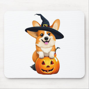 ハロウィーンコルギウィッチハット マウスパッド