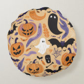 ハロウィーンコレクション – スポックアップ – 丸枕 ラウンドクッション (裏面)