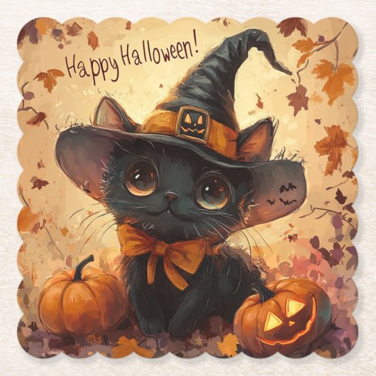 ハロウィーンコースター ペーパーコースター (正面)
