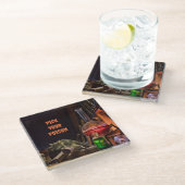 ハロウィーンコースター、毒を選ぶ ガラスコースター (アングル)