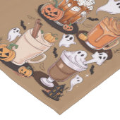 ハロウィーンコーヒーかわいい秋アイスコーヒー恋人ギフト ショートテーブルランナー (コーナー)