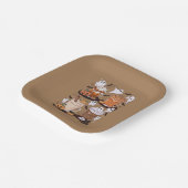 ハロウィーンコーヒーかわいい秋アイスコーヒー恋人ギフト ペーパープレート (傾斜あり)