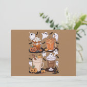 ハロウィーンコーヒーかわいい秋アイスコーヒー恋人ギフト 招待状 (スタンド正面)