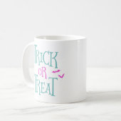 ハロウィーンコーヒーマグをトリックまたは治療する コーヒーマグカップ (正面左)