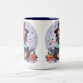 ハロウィーンコーヒーマグ ツートーンマグカップ (中央)