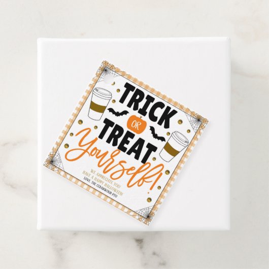 ハロウィーンコーヒー感謝ギフトラベル フェイバータグ (インサイチュ)