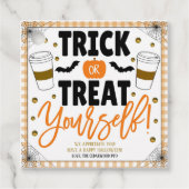 ハロウィーンコーヒー感謝ギフトラベル フェイバータグ (正面)