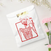 ハロウィーンコーヒー飲みスケルトン赤 フェイバーバッグ (封をした状態)