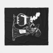 ハロウィーンコーヒー フリースブランケット (正面(横))