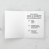 ハロウィーンゴウルパーティの招待状 招待状 (内部)